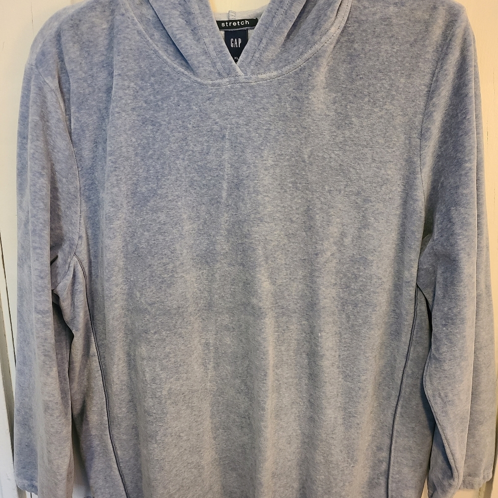 Velvet blue hoodie